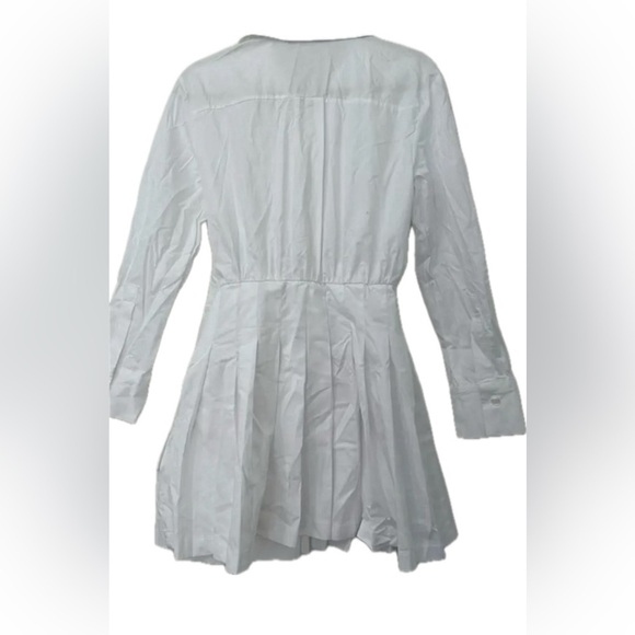 Zara white long sleeve short dress medium - Picture 3 of 4